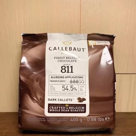 

Callebaut Dark Chocolate 811 (54.5%) 400Gr New Best Quality 100% Original