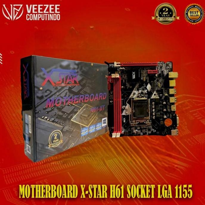 NEW Motherboard Mobo X-Star H61 LGA1155 Slot SSD NVMe