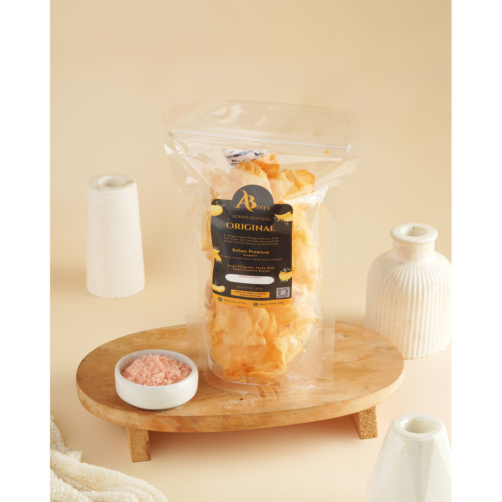 

Homemade Keripik Kentang Potato Chips Rasa Original Himalayan Salt Air Fryer Enak Gurih No Msg