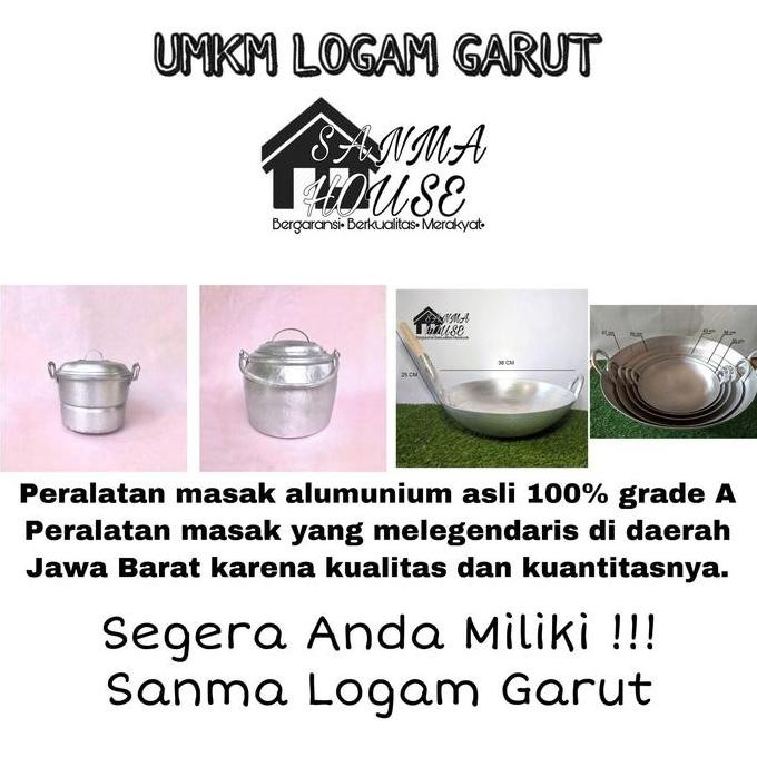 Wajan Besar Ukuran 50 Cm Alumunium Garut  Kuali Besar Anti Lengket Kitchenware Allshop