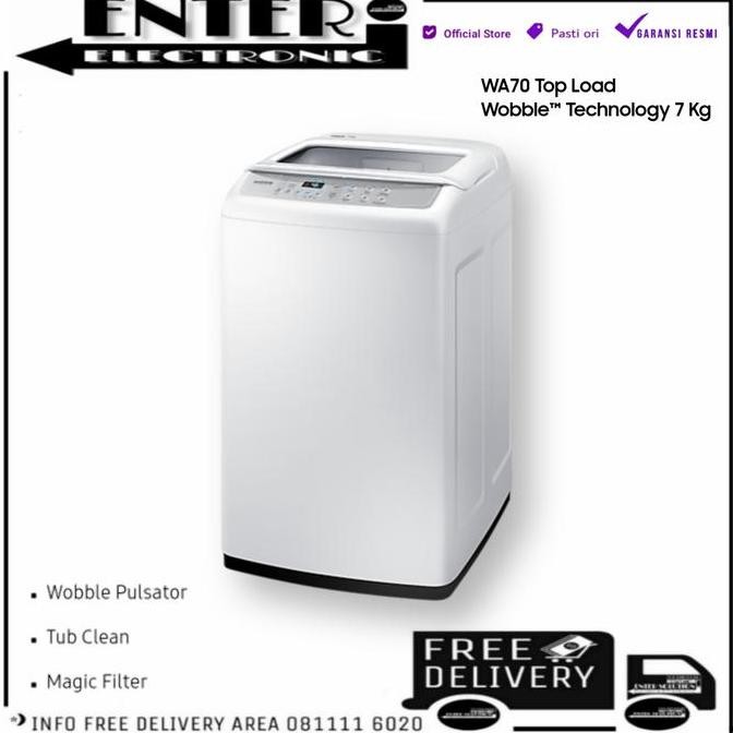SAMSUNG WA70H4200SW - MESIN CUCI 1 TABUNG 7 KG SAMSUNG WA 70H4200SW SE