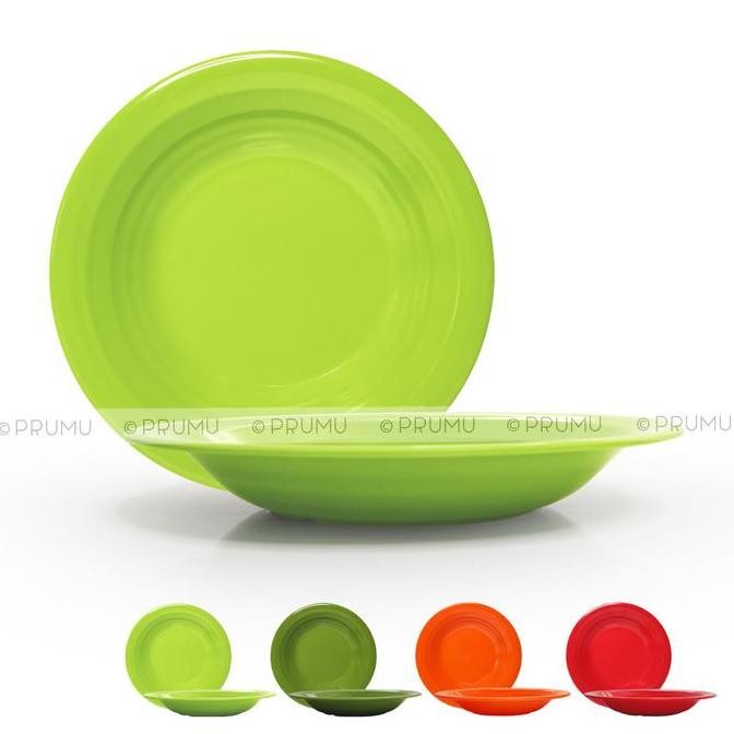 Piring Melamin 9.5 Inch - Piring Makan Piring Nasi Cekung Golden P1001 Allshop