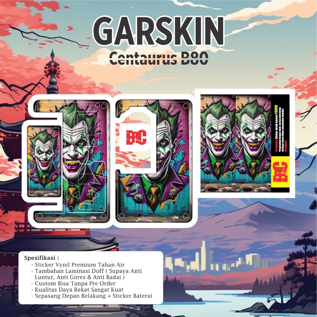 

[COD] Garskin Stiker E2r Creative Jual Sicentaurus B80 17 Label Custom Presisi Terlaris