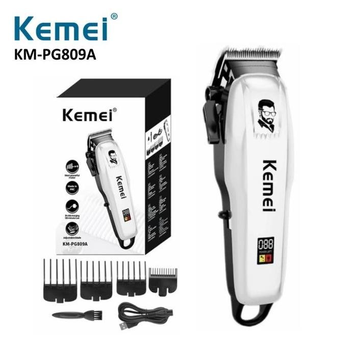 Promo Kemei KM-PG809A Alat Cukur Rambut Elektrik Profesional Rechargeable Kemei PG809A COD