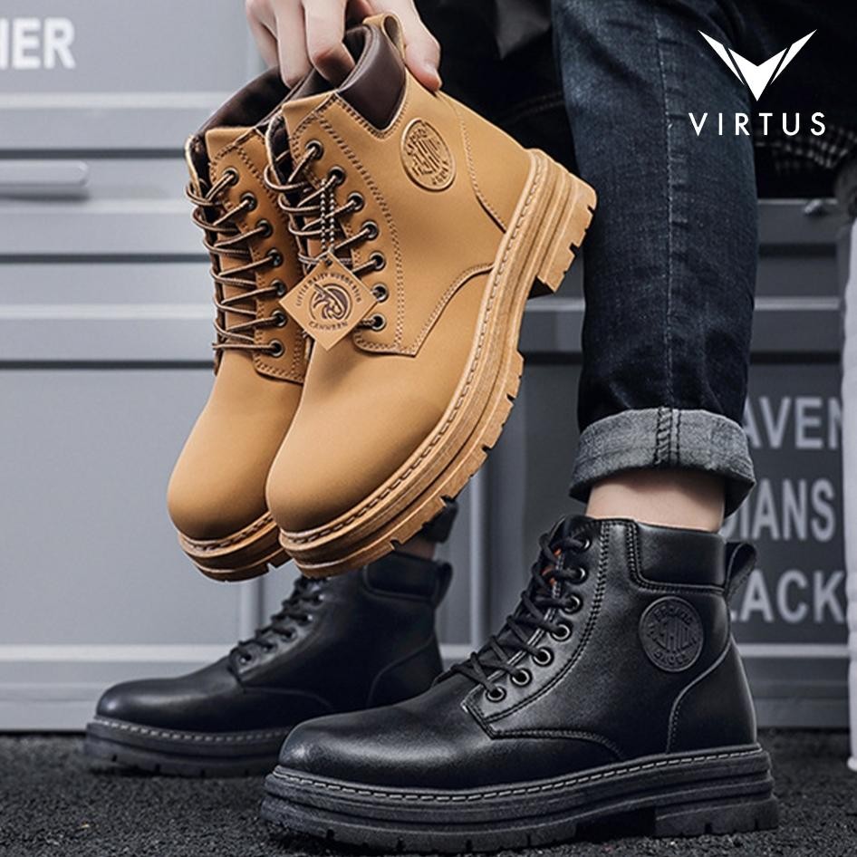 Virtus Wear 39 48 Apollo Sepatu Ukuran Besar Jumbo Sneakers Boots Gunung Pria Kulit Casual Casual