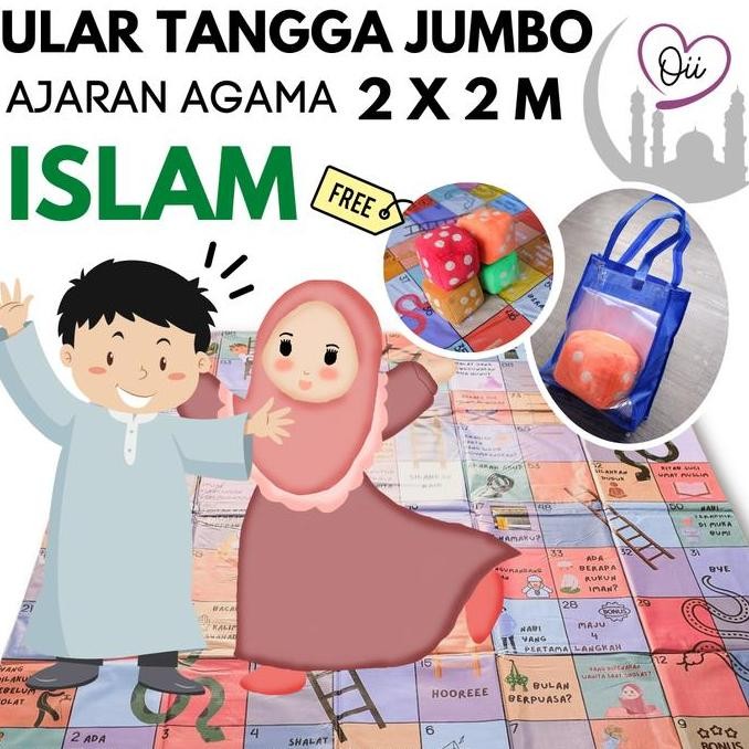 Promo Ular Tangga Jumbo Raksasa Mainan Edukasi Tema Islami COD