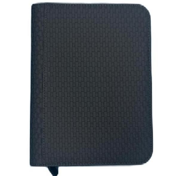 

Promo ZB 4 Pocket Woven Leather Zip Binder Album Black COD