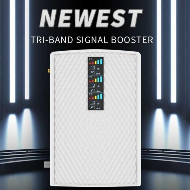 [Triband Only] Penguat Jaringan Lte Sinyal Hp Pedalaman Pedesaan Triband 900 1800 2100 + Adaptor Lte