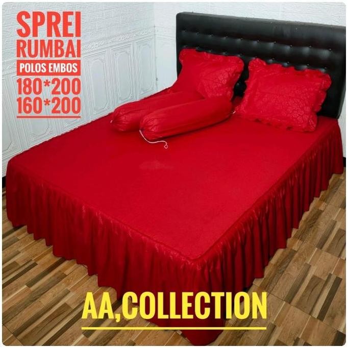 Sprei rumbai polos Karet Katun