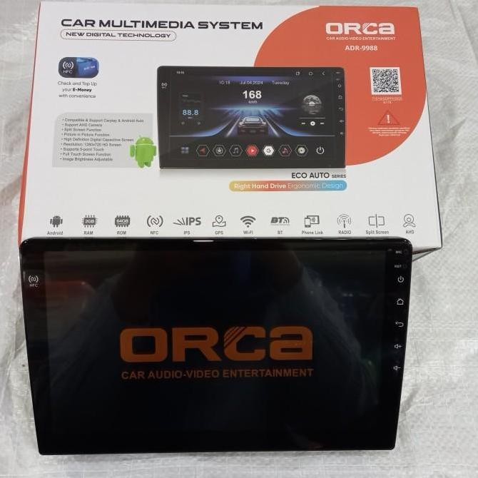 // Headunit Android 9 Inch/10 Inch Orca Eco Auto Adr-9988 Ram 2/32Gb //