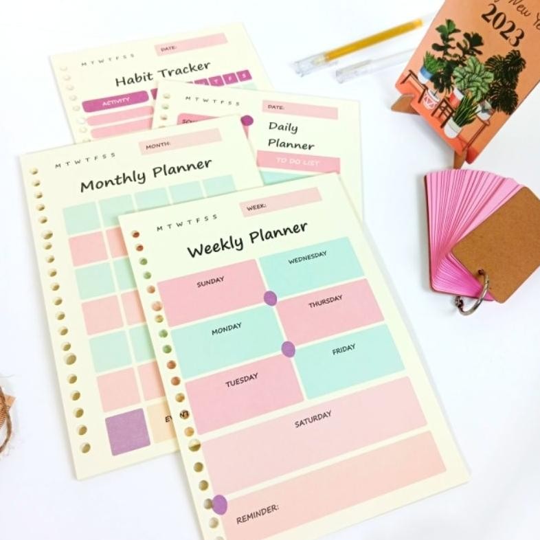 

Promo Looseleaf Daily Planner / Weekly Planner / Monthly Planner / Habit Tracker By. Tooke Prermium