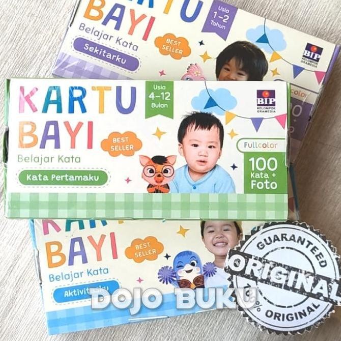PROMO Kartu Bayi Belajar Kata: Kata Pertamaku (4-12 bulan) by Tim Bip