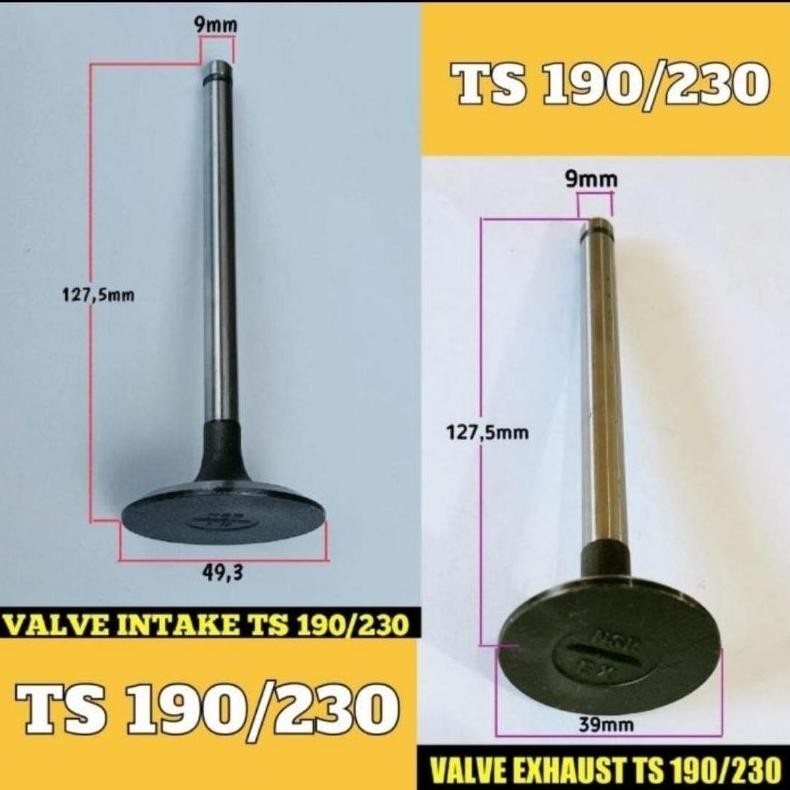 TS 190 TS 230 PAYUNG KLEP SET UNTUK MESIN DIESEL YANMAR 19PK-23PK aSt