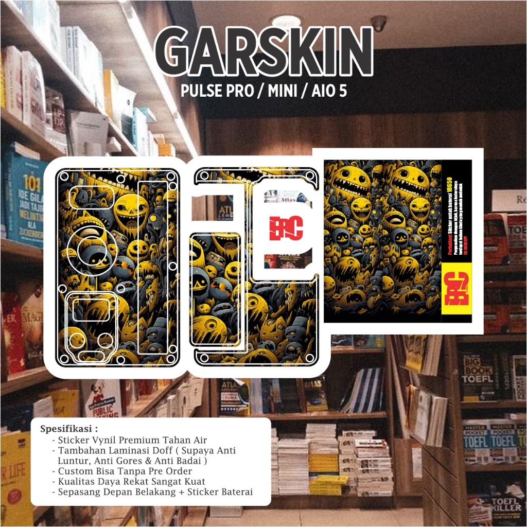 

[COD] Garskin Stiker Er Concept Sipulse Bulat 10 Label Custom Presisi Terlaris