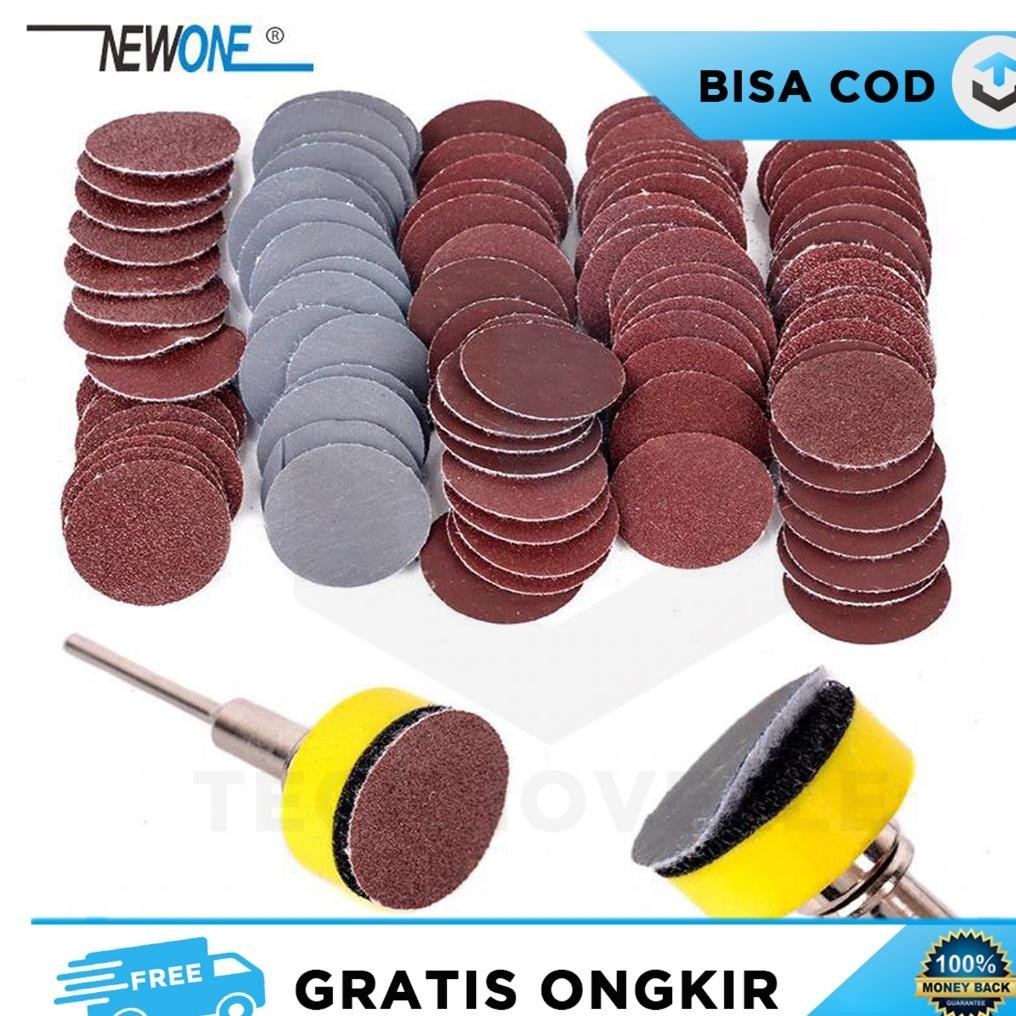 MATA BOR AMPLAS POLES KECIL BULAT SANDING DISC POLISHING SCRUBBING aSt