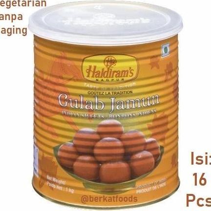 

```````] Gulab Jamun Haldiram Sweets Dessert / Manisan India Haldirams Tin