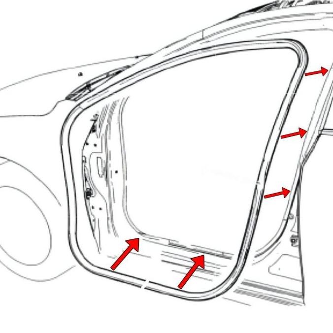 KARET BALON PEREDAM PINTU BODY MOBIL AVANZA XENIA VVTI LAMA DEPAN TENGAH BELAKANG BAGASI KANAN KIRI