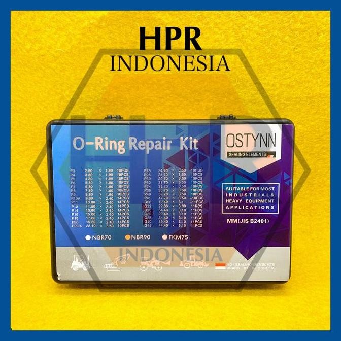 NBR-90 RUBBER ORING O-RING BOX SET MM JIS B2401 - KARET SEAL ANTI BOCOR - MOTOR - MOBIL - PCP - SEPE