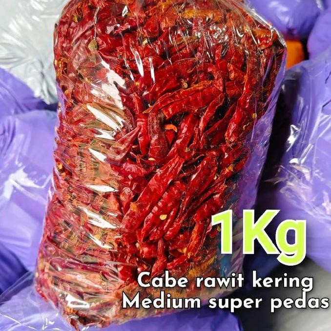 

JH8 CABE RAWIT MERAH TEJA KERING SUPER PEDAS 1KG Alami Cabai Rempah Spices