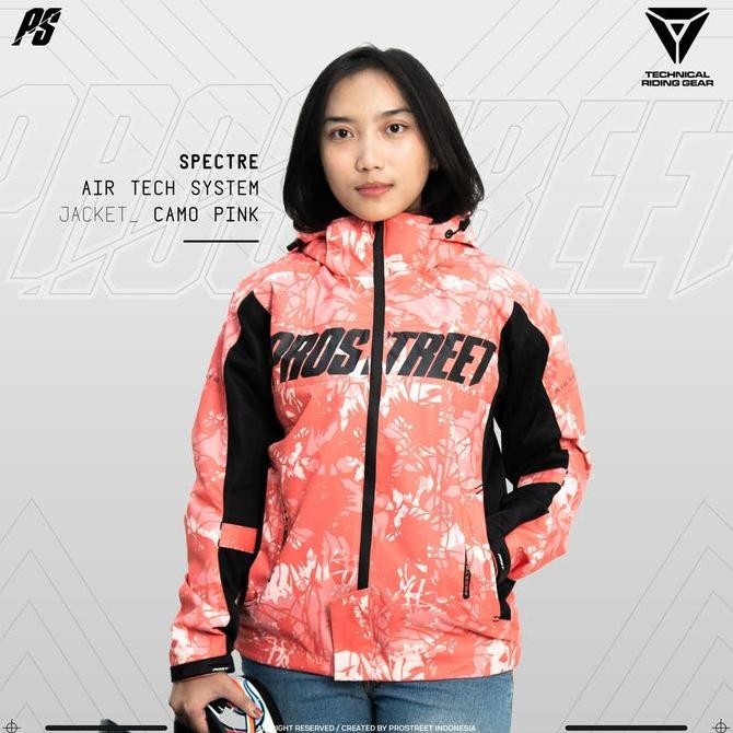 Jaket Motor Prostreet Spectre Air Tech System Camo Pink Co