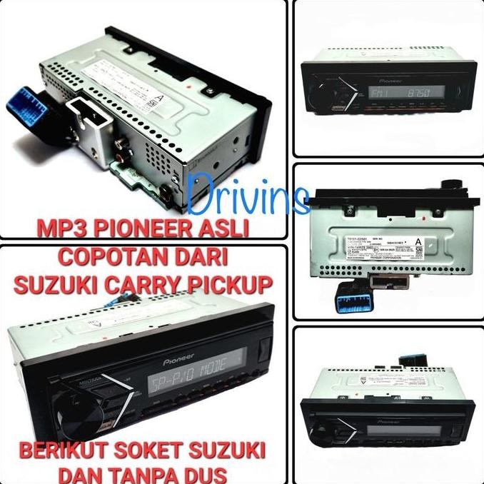 // Head Unit Tape Mobil Single Din Mp3 Pioneer Asli Copotan Dari Suzuki Carry Pickup Car //
