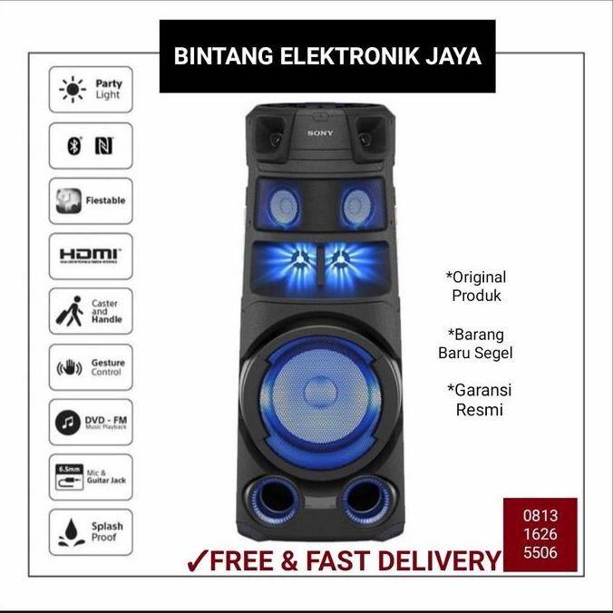 SONY MHC-V83D AUDIO SPEAKER WITH BLUETOOTH HIGH POWER V83D ORIGINAL DAN TERPERCAYA
