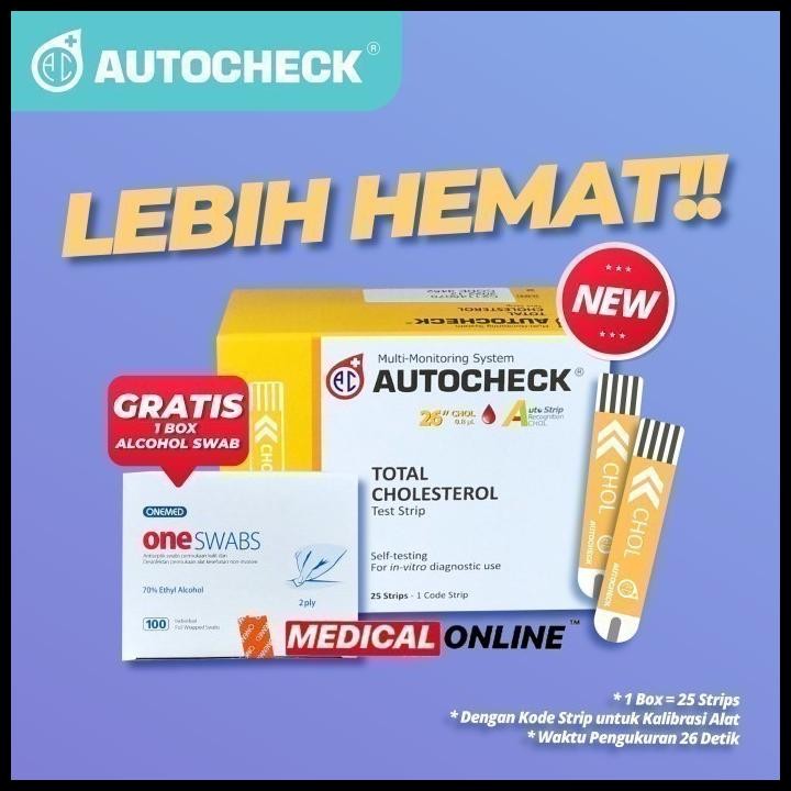 Strip Kolestrol Autocheck Cholestrol Isi 25 Strip Medical Online Termurah