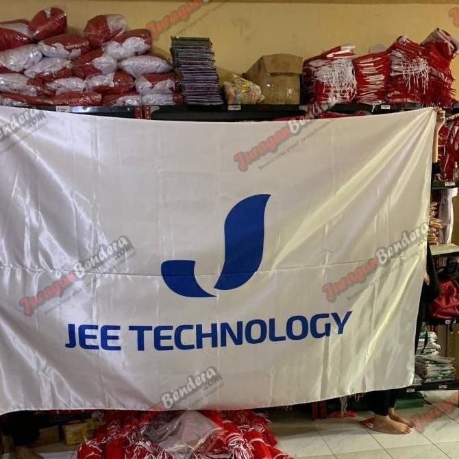 Sale Bendera Custom Bahan Satin Premium 200X300Cm