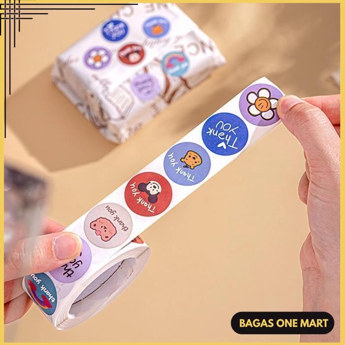 

STICKER STIKER TEMPEL TEMPELAN THANK YOU TERIMA KASIH SEAL LABEL KERTAS 1 ROLL ISI 500 PCS BULAT BUNGA KUCING GELAS MAKANAN UMKM ONLINE SHOP THX TQ WARNA SELF ADHESIVE SEAL LABEL KUALITAS PRODUK TERBAIK