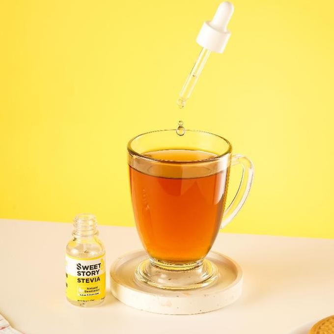 

JH8 Sweet Story Stevia Cair 15 ML Pemanis Alami Pengganti Gula 0 KALORI 0 GULA (BPOM dan HALAL)