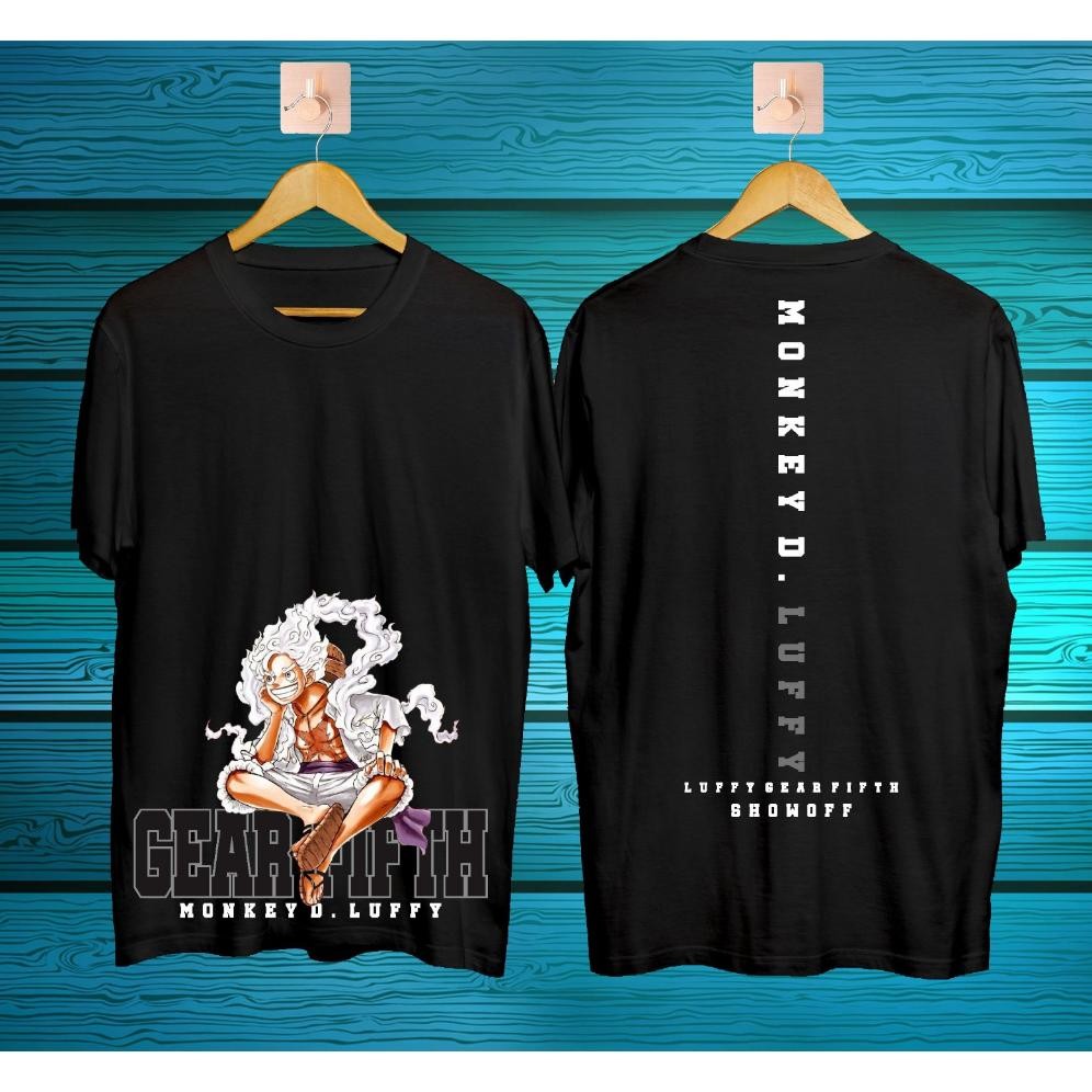 Promo Kaos Distro One Piece Monkey D Luffy Duduk Gear 5 Kaos Oblong Kaos Sablon Kaos Surfing Kaos Di