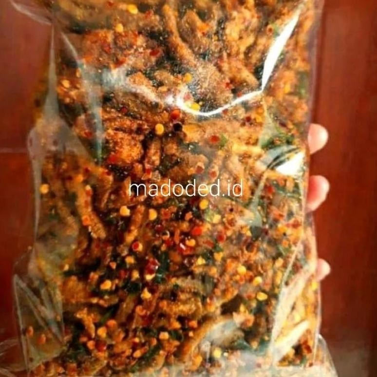 

ID | KERIPIK USUS PEDAS DAUN JERUK 500 GR MADODED