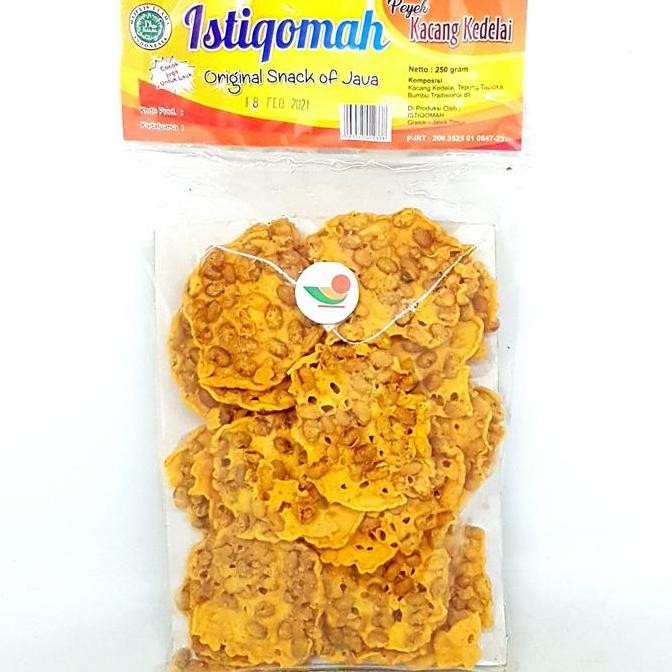

&<&<&<&] ISTIQOMAH PEYEK KACANG KEDELE 200gr | KRIPIK REMPEYEK PECEL KEDELAI