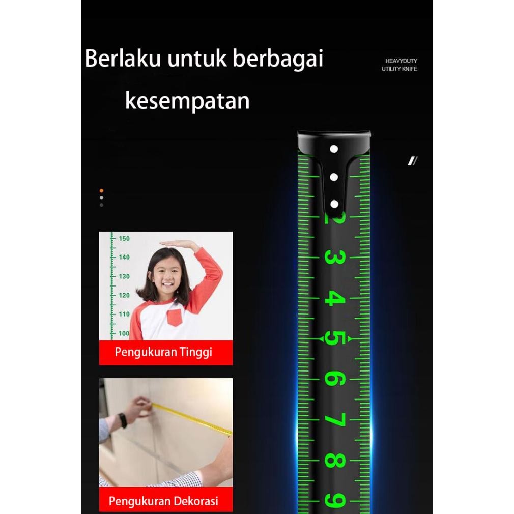 Pita pengukur Meteran 5/7.5/10 Meter Paling Kuat/Meteran Digital Laser/Meteran Baja Anti Karat/Meter