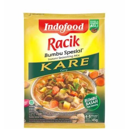 

JH8 Indofood Bumbu Kare [45gram / 24 pcs /1 box]