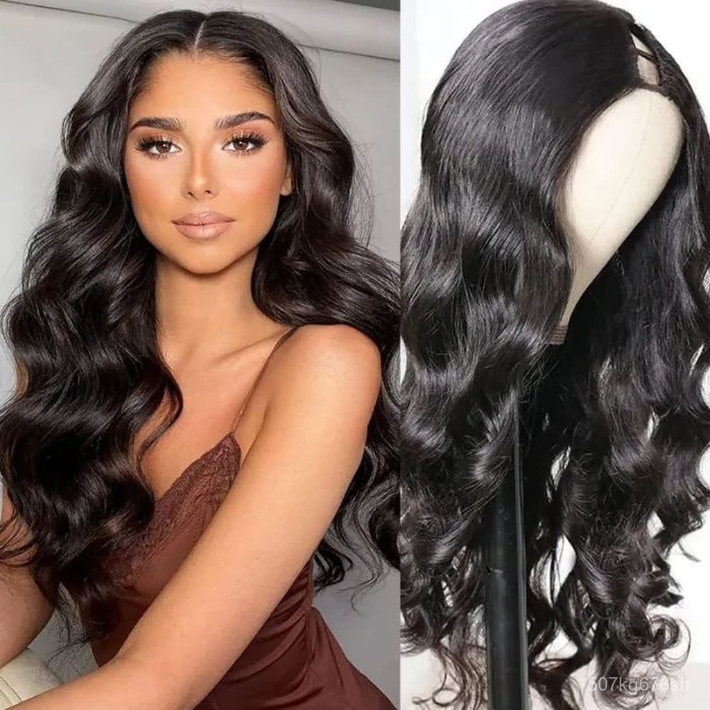 Brazilian Body Wave Remy Human Hair  U Part Wig 150% Densiy