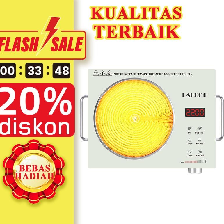TERMURAH LAHOME Inframerah Induksi Kompor 100W-1300W Listrik Portable Hemat Listrik Alat Masak Untuk