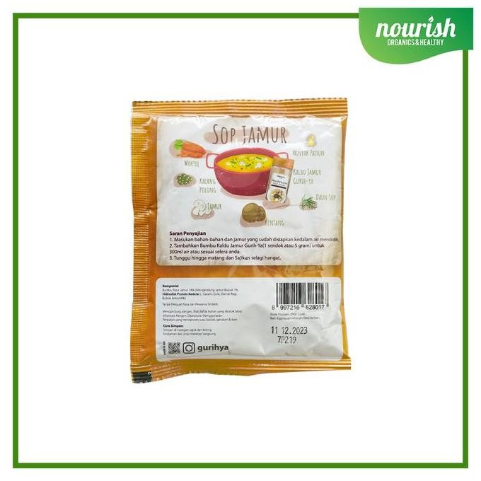

JH8 Gurih-Ya Mushroom Seasoning ( Bumbu Kaldu Jamur ) Non MSG 80g