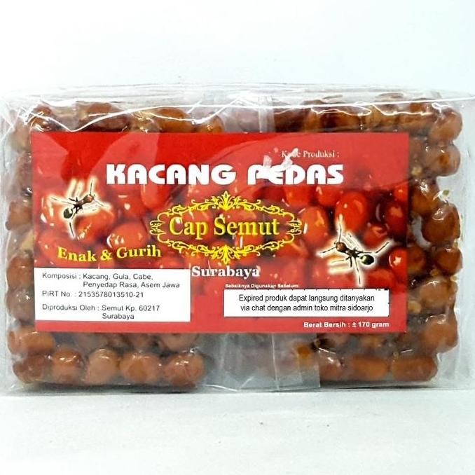 

@@@@] CAP SEMUT KACANG PEDAS 170gr | GULA PEDES ASIN MANIS KHAS SURABAYA