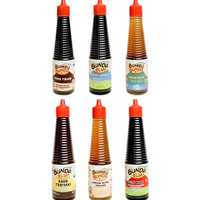 

JH8 BUMBU BUNDA ELIA Kecap Manis Saos Tiram Kecap Asin Saos Teriyaki Minyak Wijen Minyak Ikan 150ml