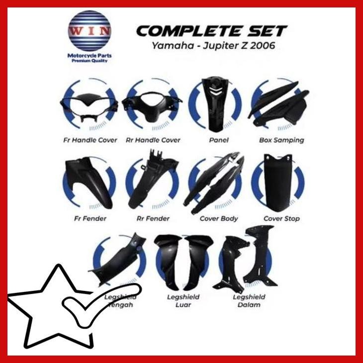 [ASS] FULL SET BODY JUPITER Z BURHAN 2006 - 2009 / COMPLETE SET BODY JUPITER Z 2006 MOTORCYCLE