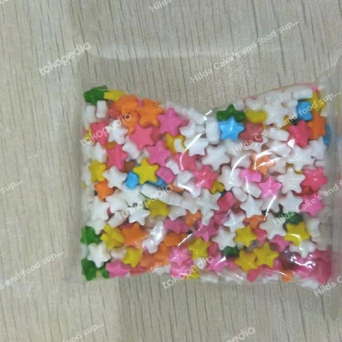 

(Expert) Sprinkle Trimit Trimix Star Bintang Hiasan Kue Cupcake Kue tart 50gr