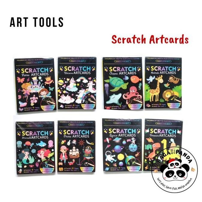 

Sale Scratch Art Card Bergambar Untuk Anak - Ukuran A5 Isi 9 Gambar