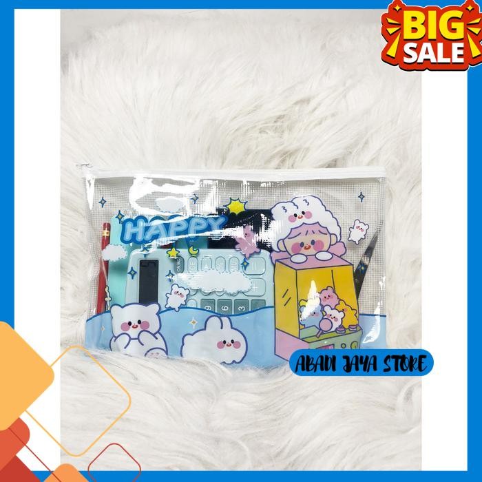 

POUCH MIKA JARING KTER TAS PENYIMPANAN FILE BERKAS HP ALAT TULIS STATIONERY HIGHT QUALITY