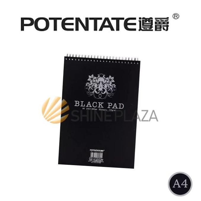 

Sale Potentate A4 Sketchbook 120Gsm - Potentate Black Paper A4 Wire Book