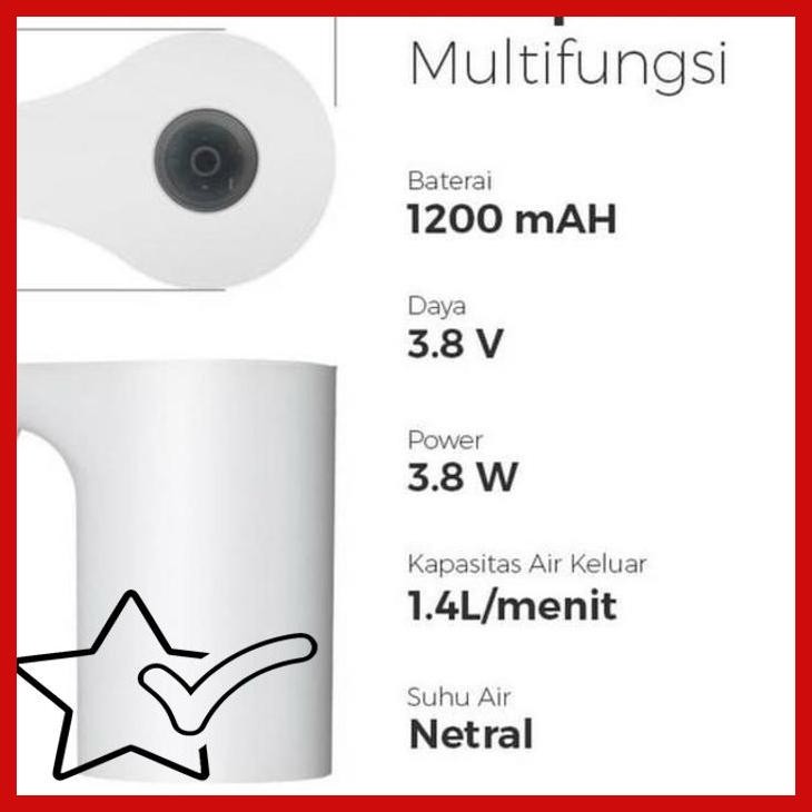 [TKR] POMPA GALON ELECTRIC VIPOO V-2055 FREE USB CABLE & SELANG AIR