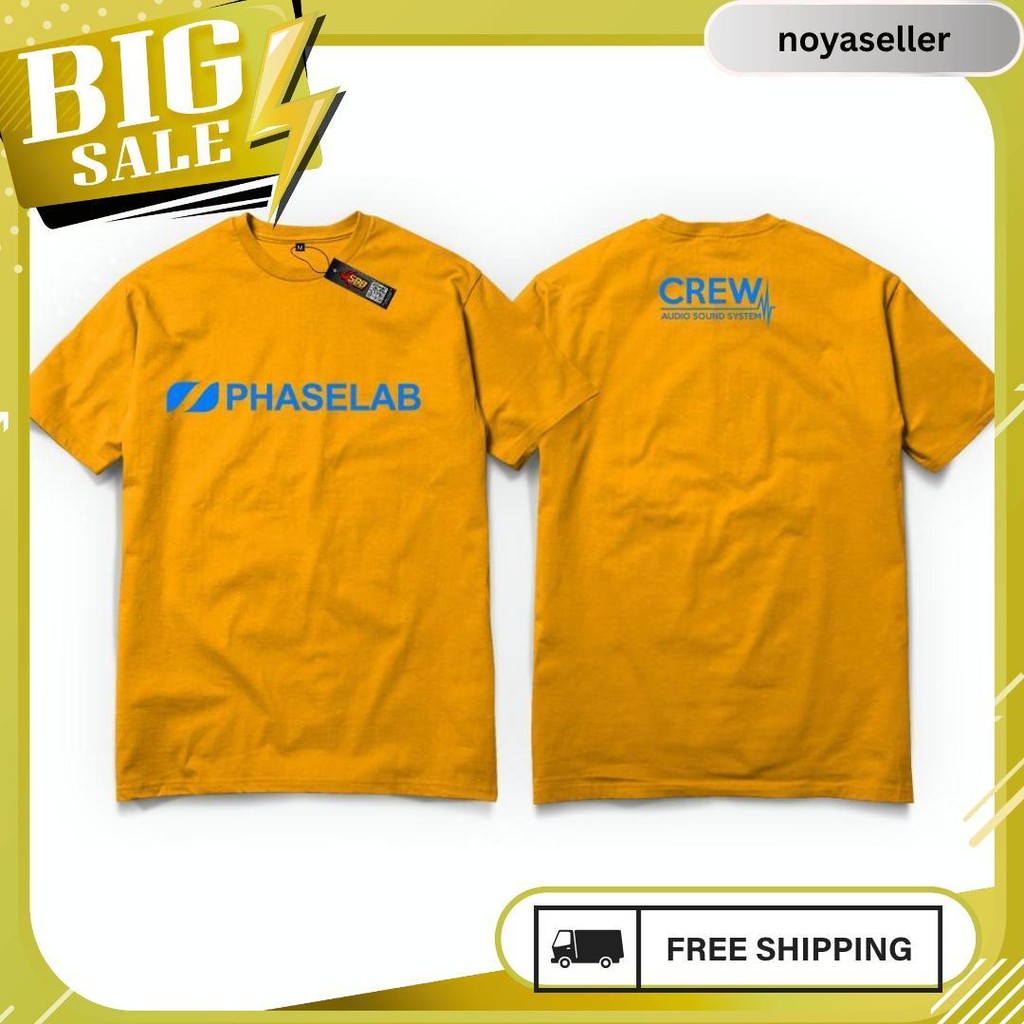 Kaos Phaselab Audio Baju Operator Sound System | Sound Balap Blitar Gratis Ongkir