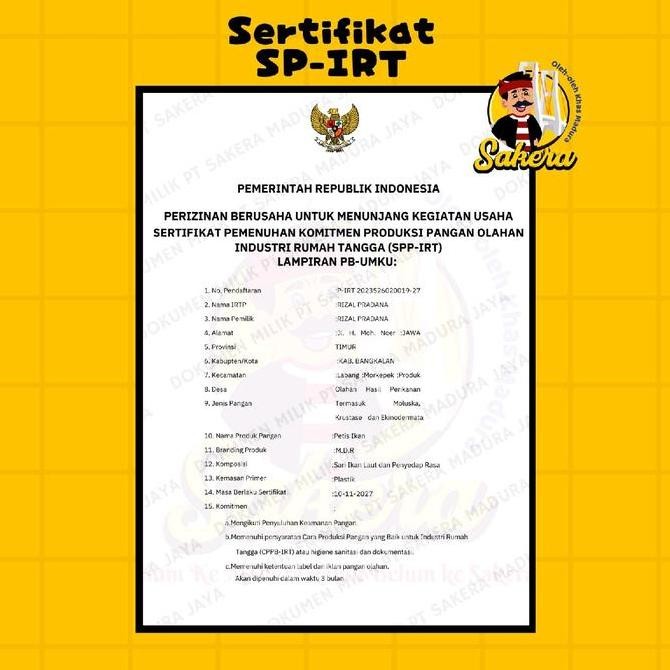 

JH8 (Sakera) 2pcs 500g Petis Madura Asli Ikan TUNA MDR