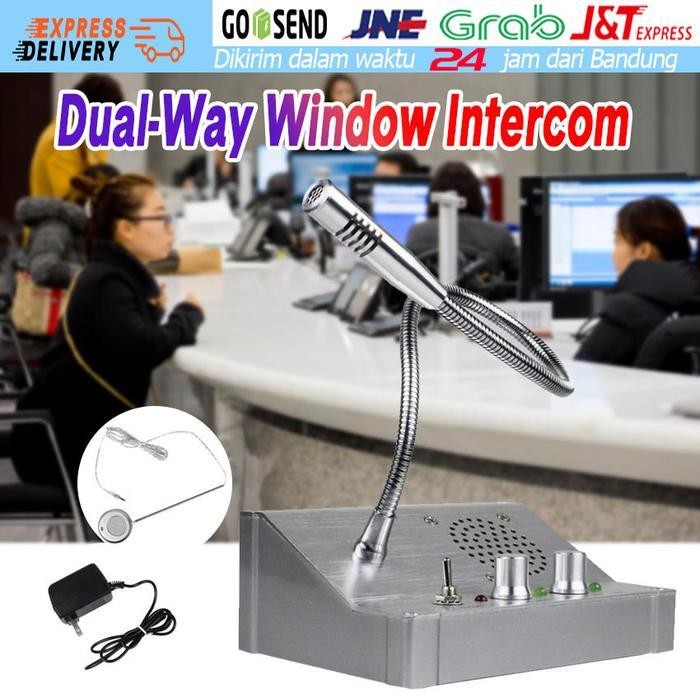 Pe Mic Loket Window Intercom Speaker Dua Arah Microphone Pengeras Suara