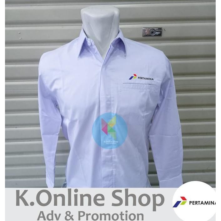 KEMEJA PERTAMINA SERAGAM PERTAMINA BAJU PERTAMINA LENGAN PANJANG